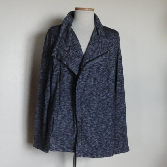 Bass Lightweight Navy Knit Jacket sz XXL - Picture 4 of 6